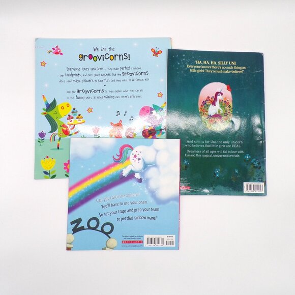 Children's Book Lot of 8 Scholastic Unicorn Boys Girls Family Reading Storytime - Picture 12 of 12